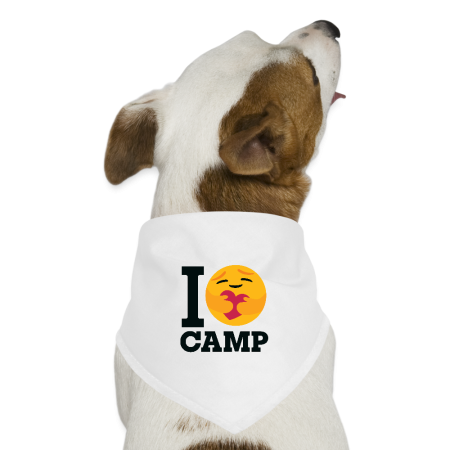 I Love Camp Dog Bandana
